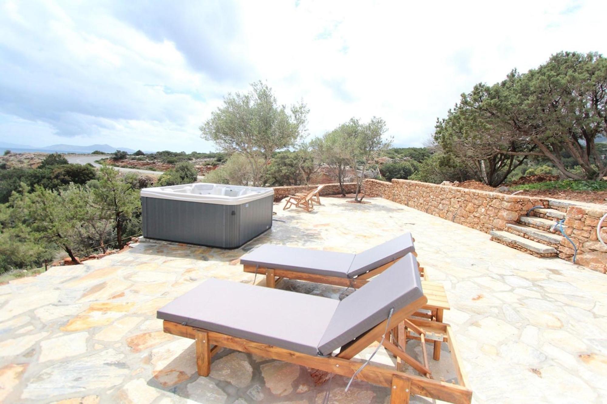 Villa Rouvis With Outdoor Hot Tub Ligaridia المظهر الخارجي الصورة