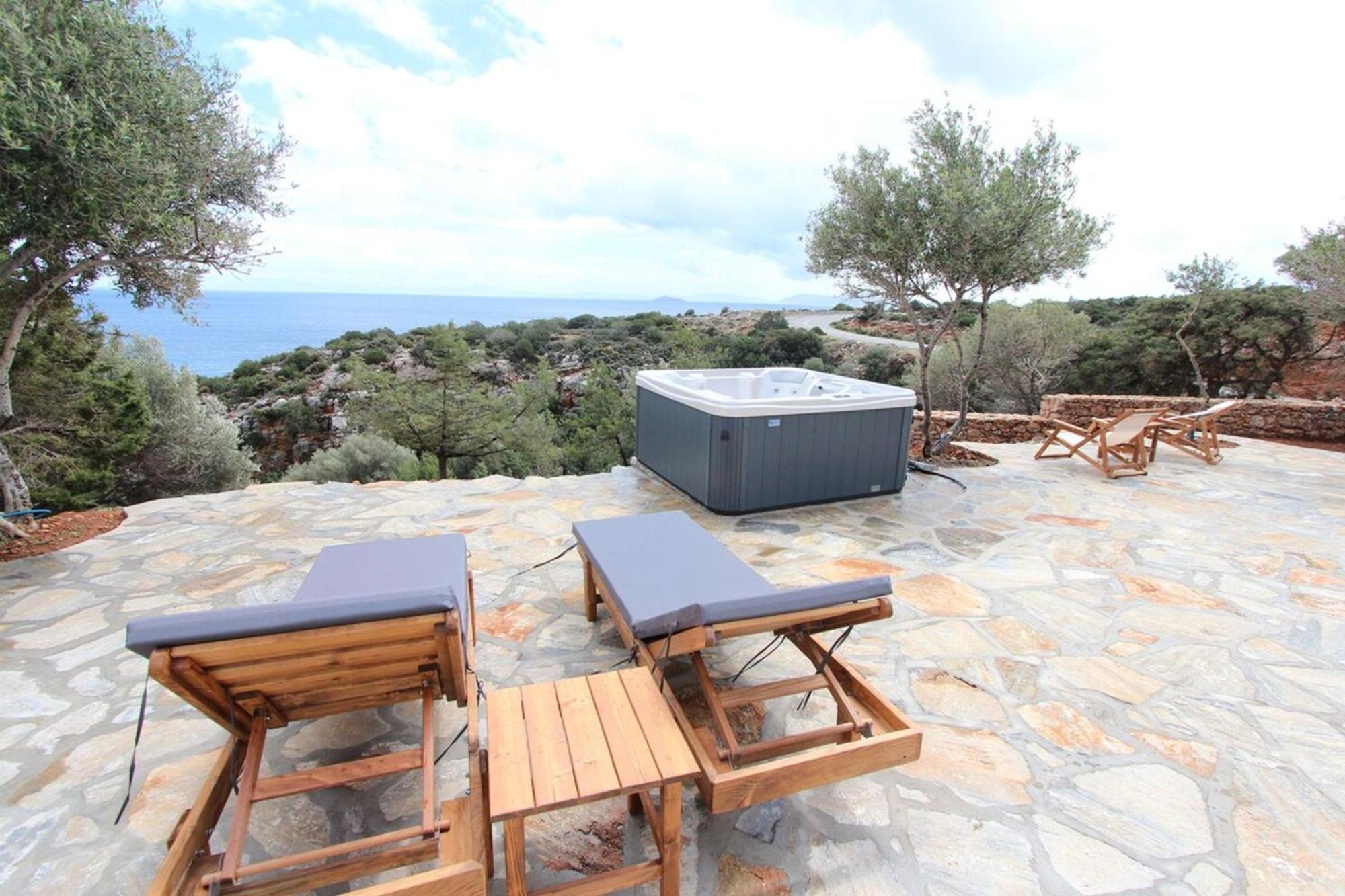 Villa Rouvis With Outdoor Hot Tub Ligaridia المظهر الخارجي الصورة